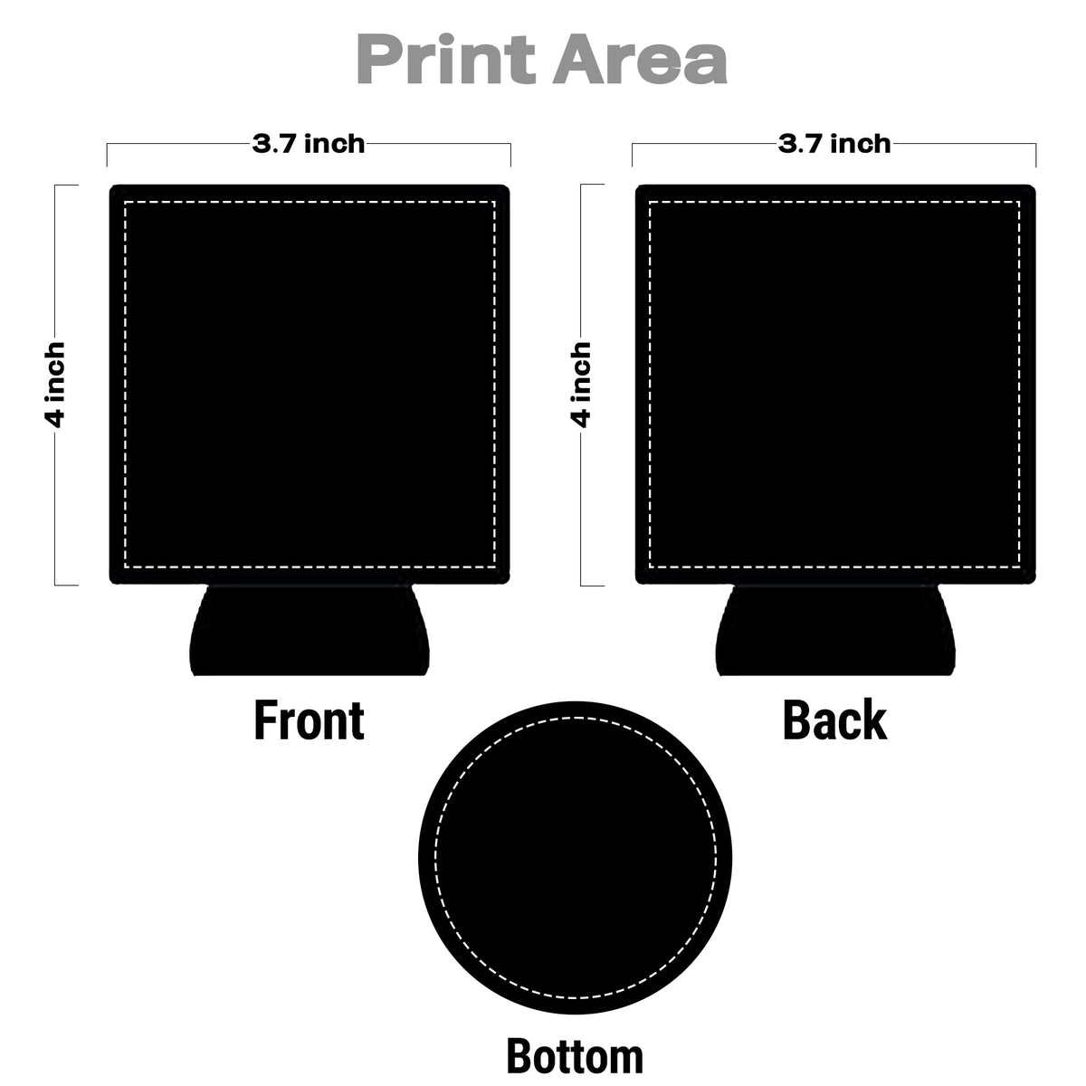 Custom Neoprene Standard Can Coolers