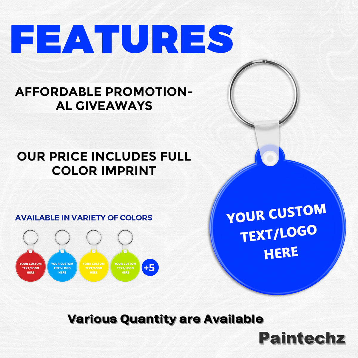 Keychain Customized Circle Custom Round Soft Keychains – Paintechz