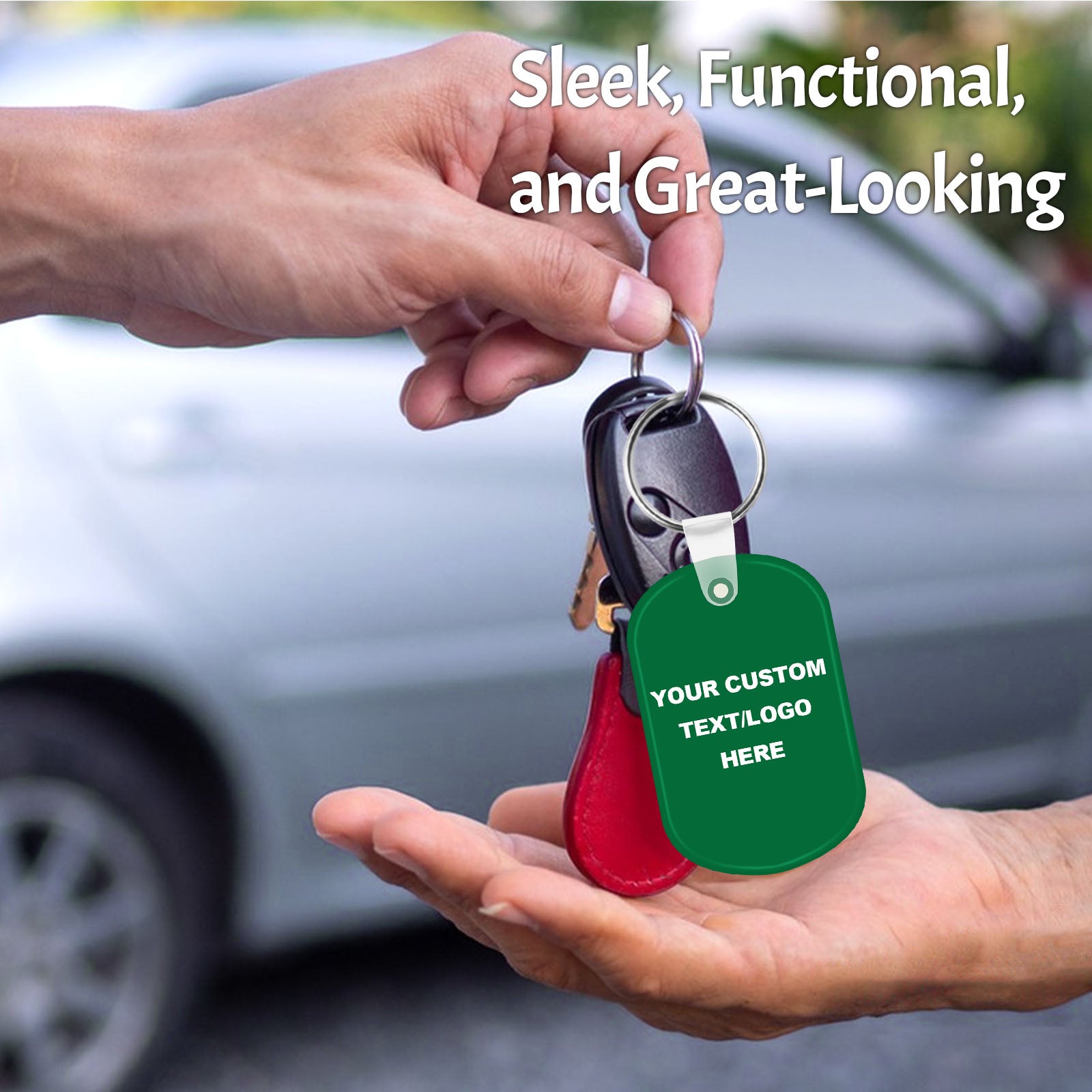 Custom Oval Soft Keychains, Personalized Logo, Text Bulk