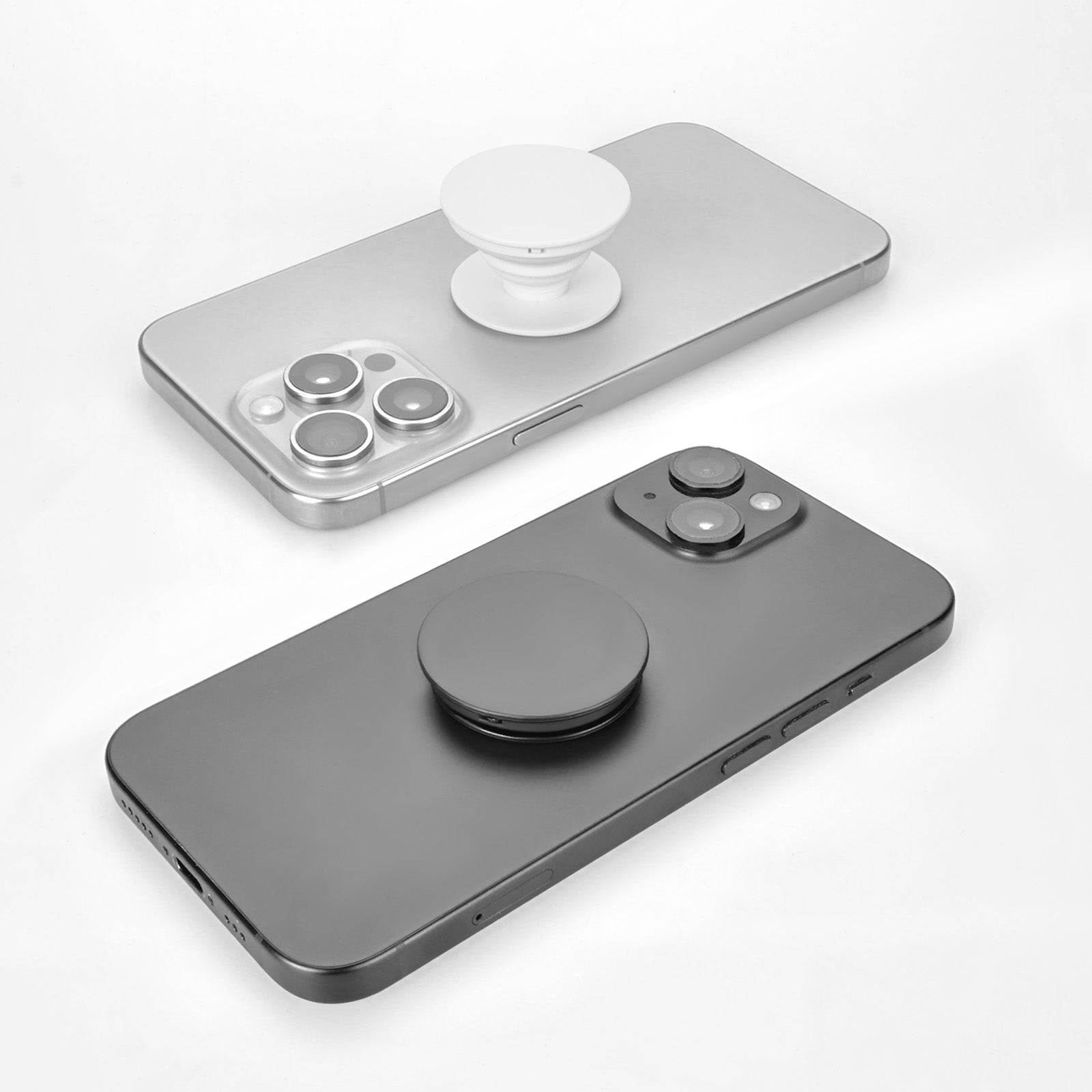 Custom Phone Grip with Expanding Kickstand, Adhesive Grip, Personalized Logo, Text