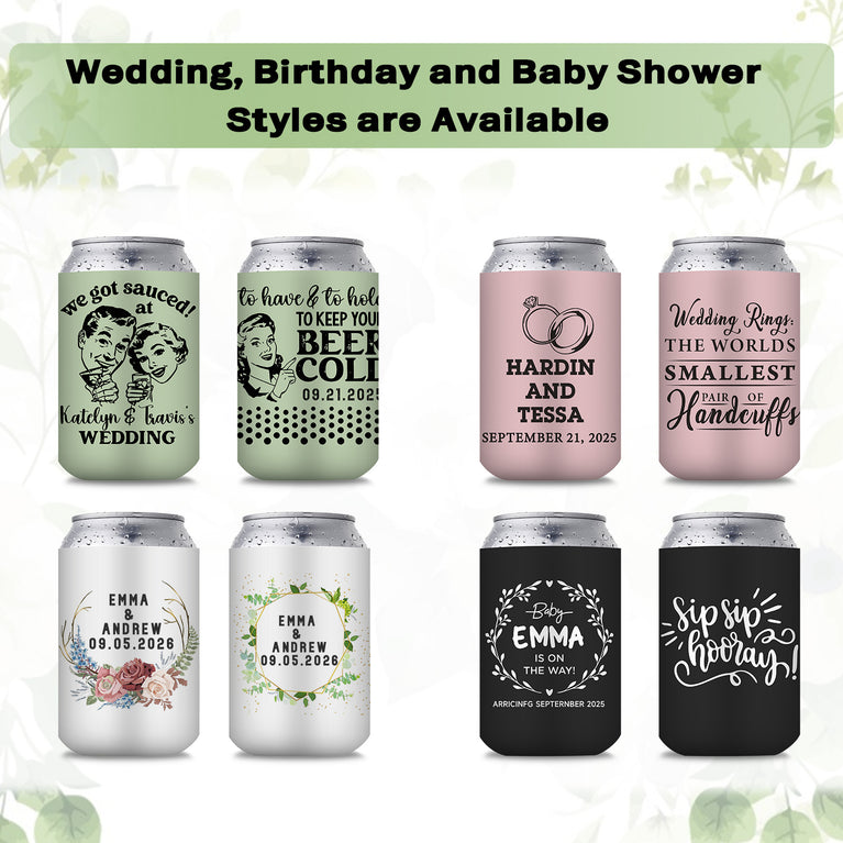 Paintechz  Custom Neoprene Standard Can Coolers, Personalized Logo, Photo or Text Bulk