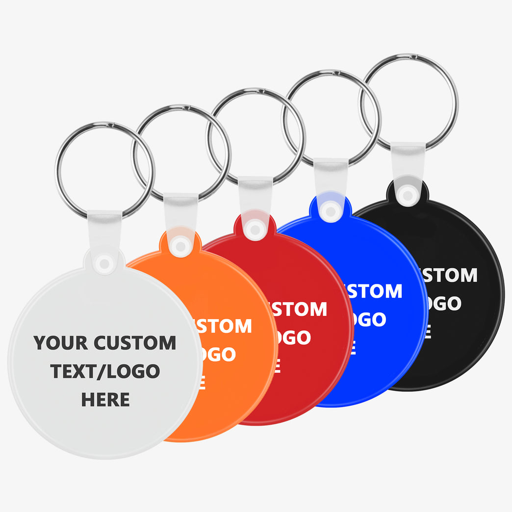 Paintechz Custom Round Soft Keychains, Personalized Logo, Text Bulk