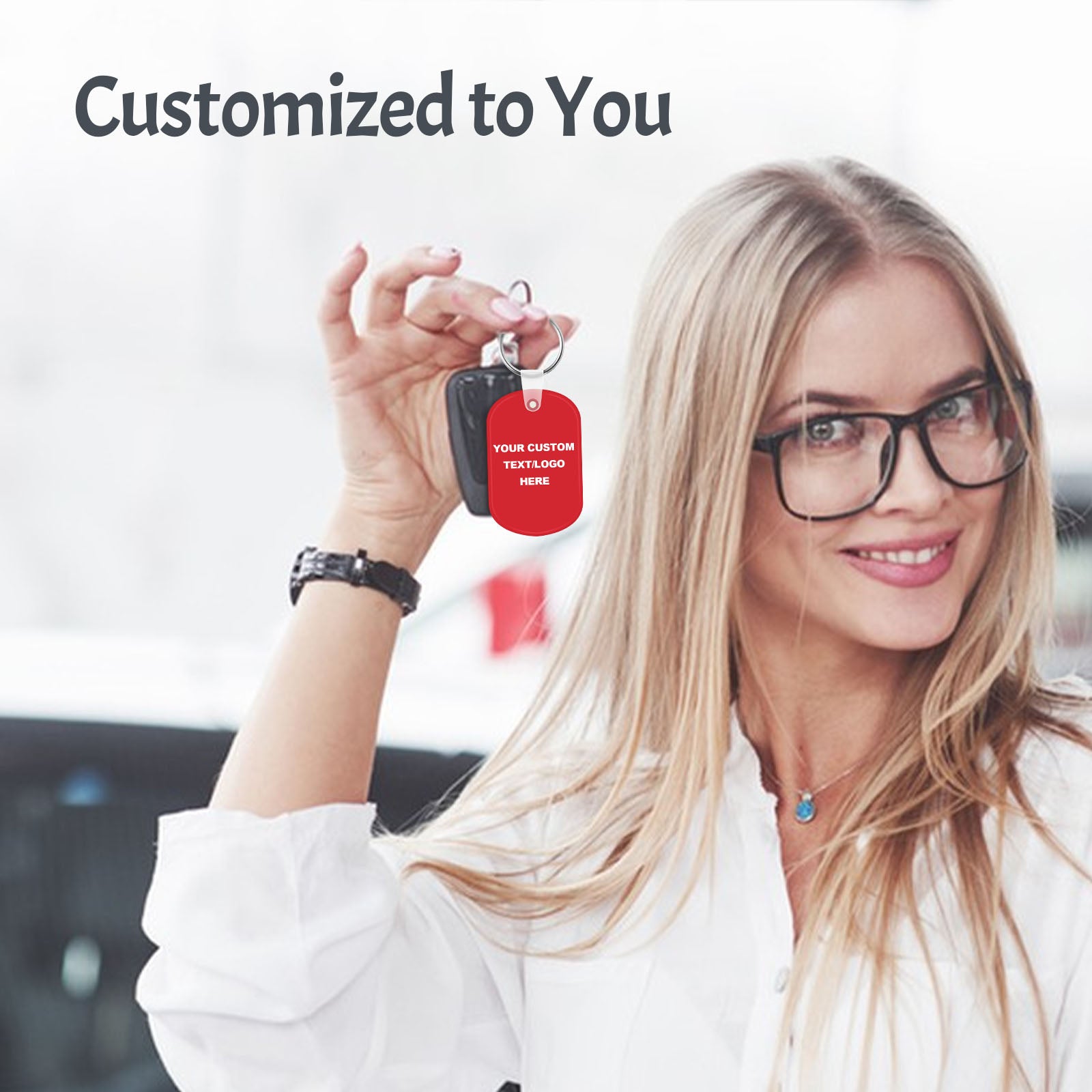 Custom Oval Soft Keychains, Personalized Logo, Text Bulk