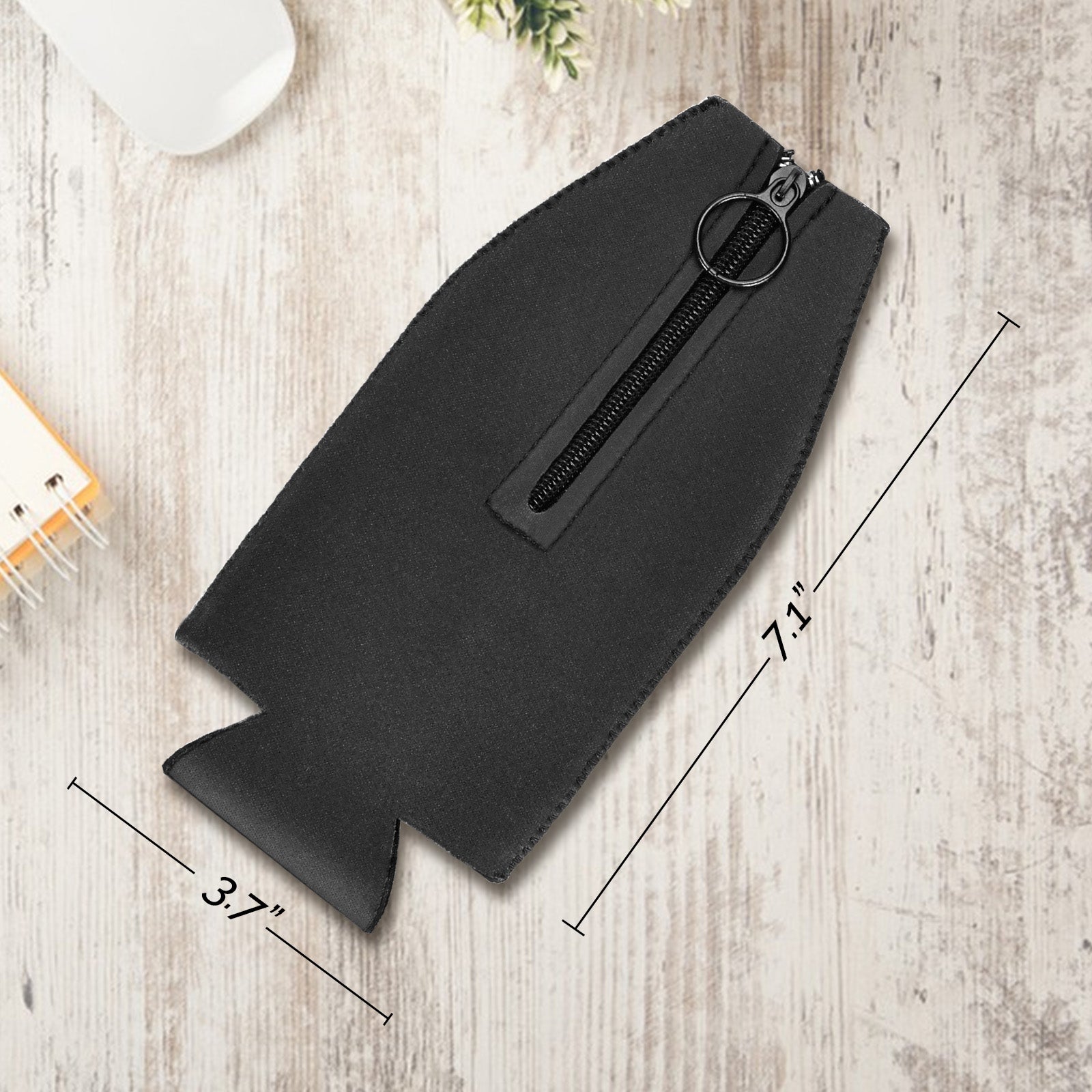 Custom Neoprene Zipper Beer Bottle Coolers