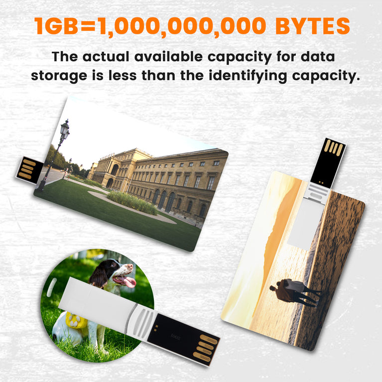 Paintechz Custom Credit Card USB Flash Drives Bulk, Personalized Logo or Text - 50 Pack