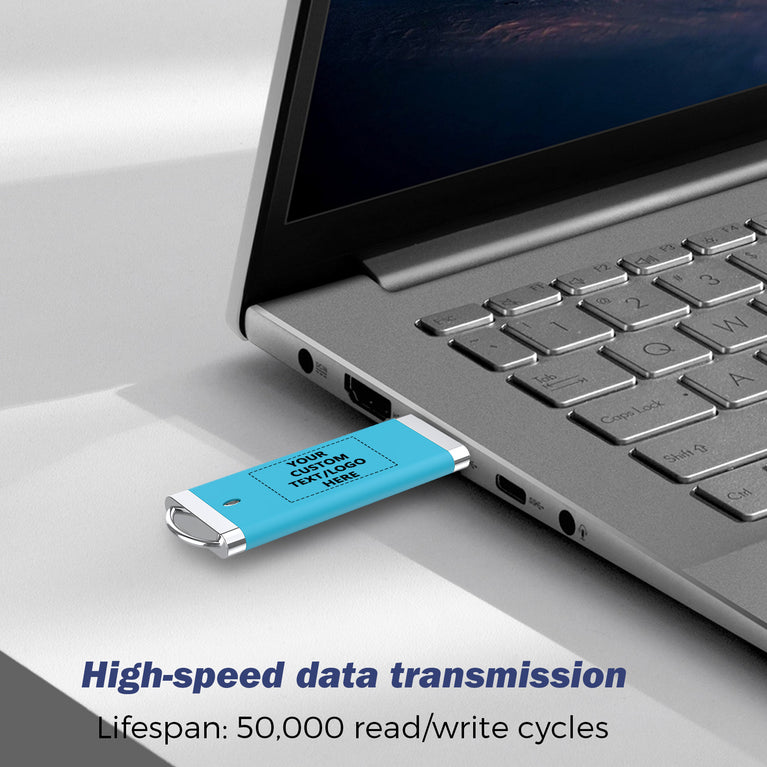 Paintechz Custom Classic USB Flash Drives Bulk, Personalized Logo or Text - 50 Pack
